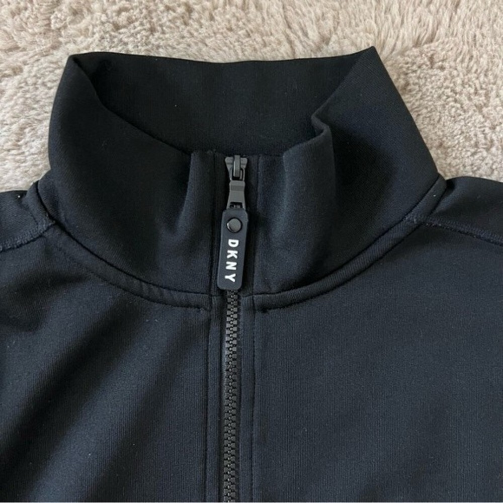 DKNY Sport Turtleneck Zip Collar Pullover Jacket SZ Small - Picture 4 of 12